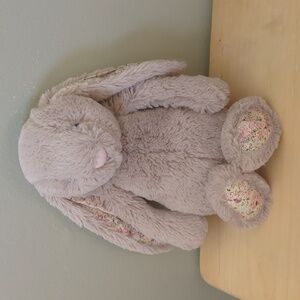 Jellycat tan bunny with flower details